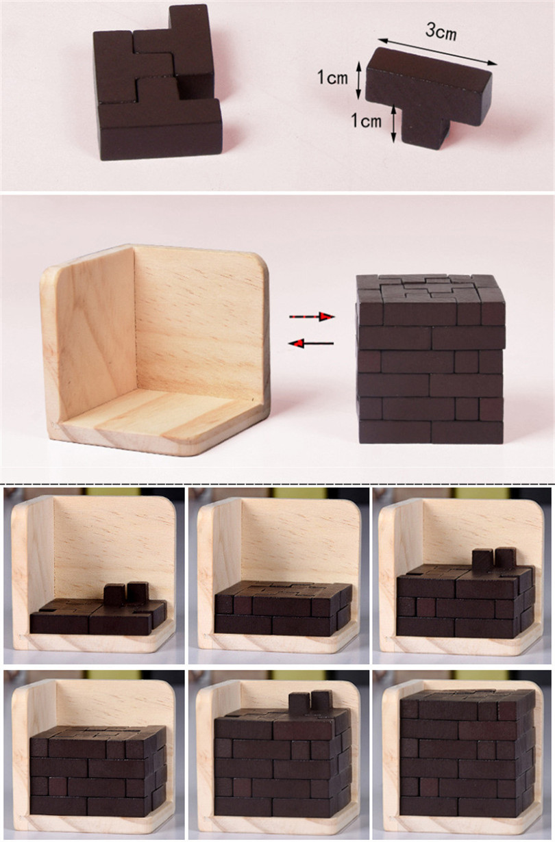 CUBO ROMPECABEZAS 3D EN FORMA DE T, JUEGO EDUCATIVO