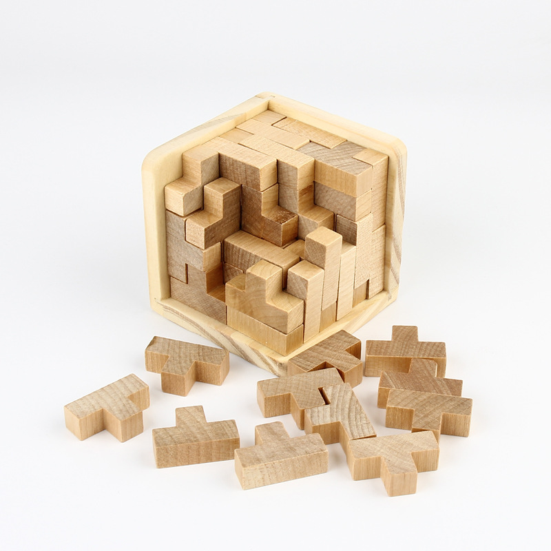 CUBO ROMPECABEZAS 3D EN FORMA DE T, JUEGO EDUCATIVO
