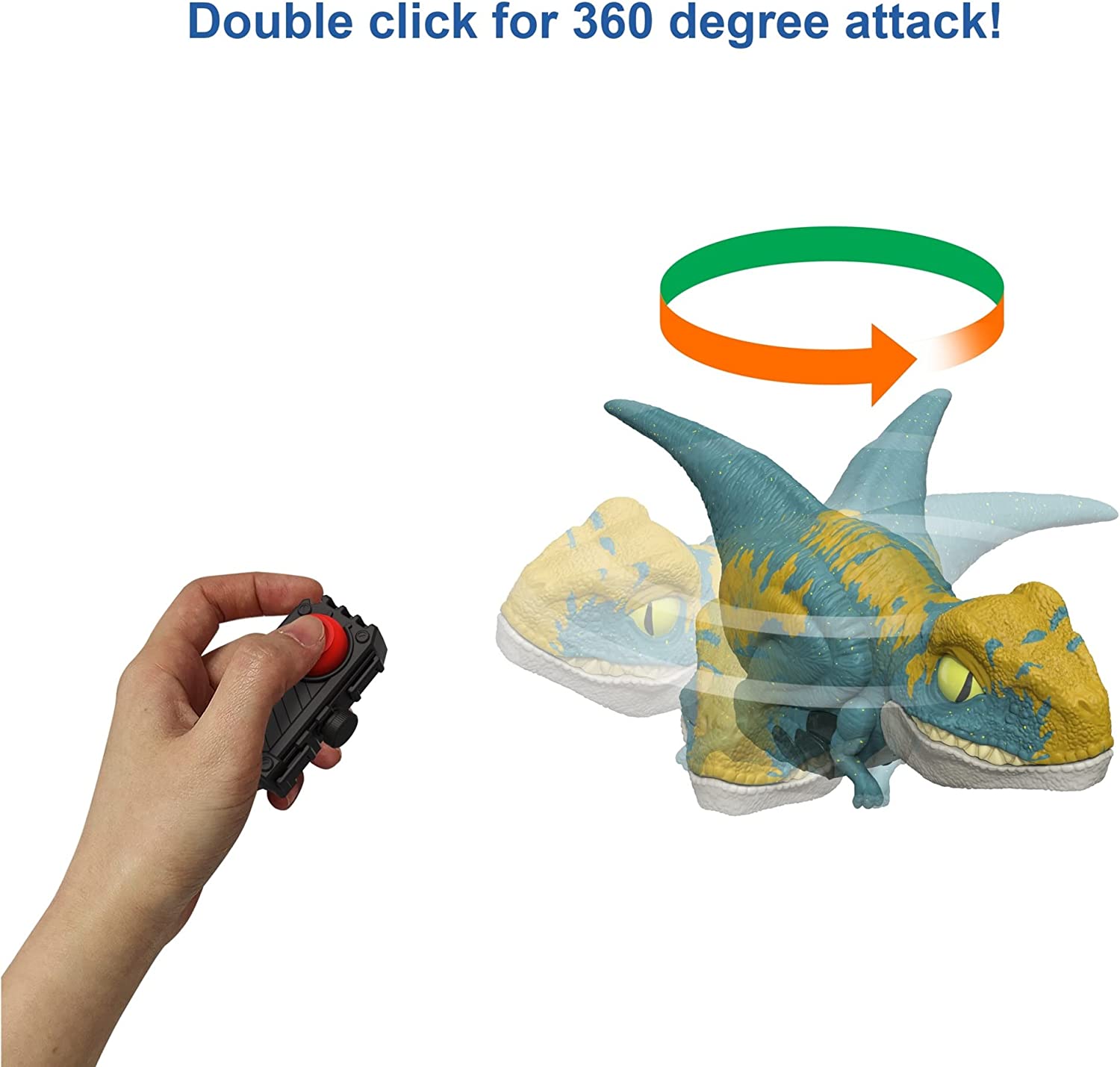 Jurassic World, Click Tracker Velociraptor con Controlador de Dinosaurios