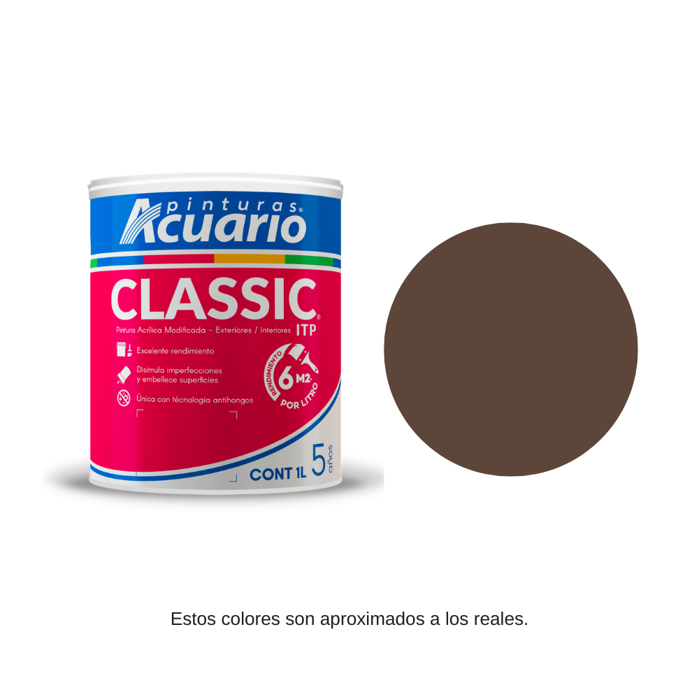 Pintura Classic Color Tabaco Acuario 1 Lt Va42510