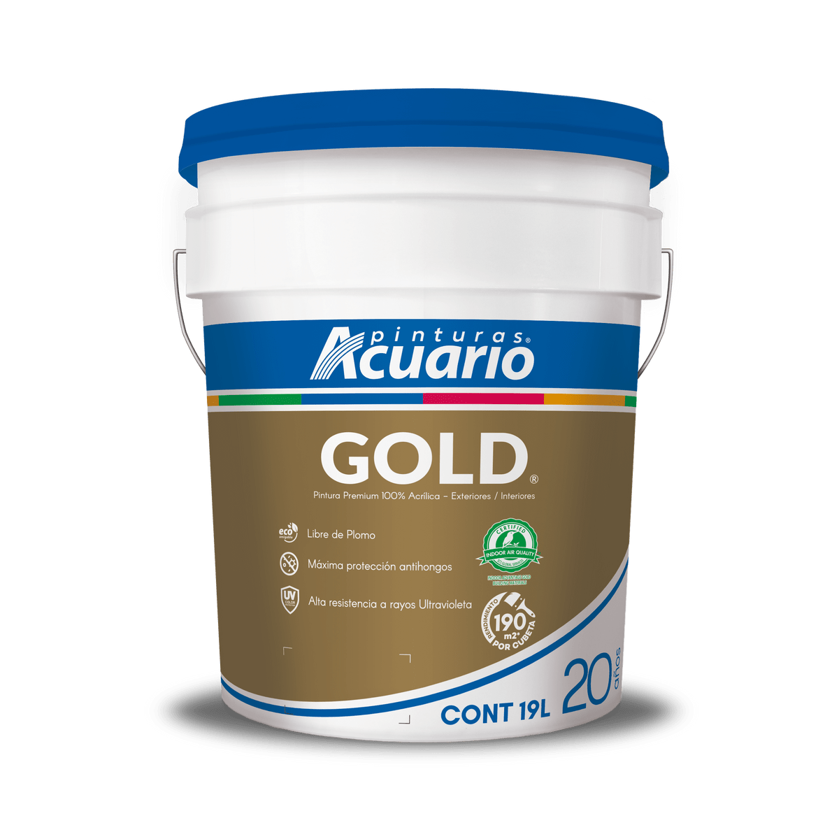 Pintura Acuario Gold Color Blanco 19lt V500090