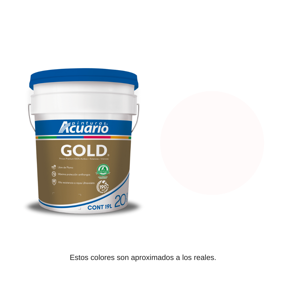 Pintura Acuario Gold Color Blanco 19lt V500090