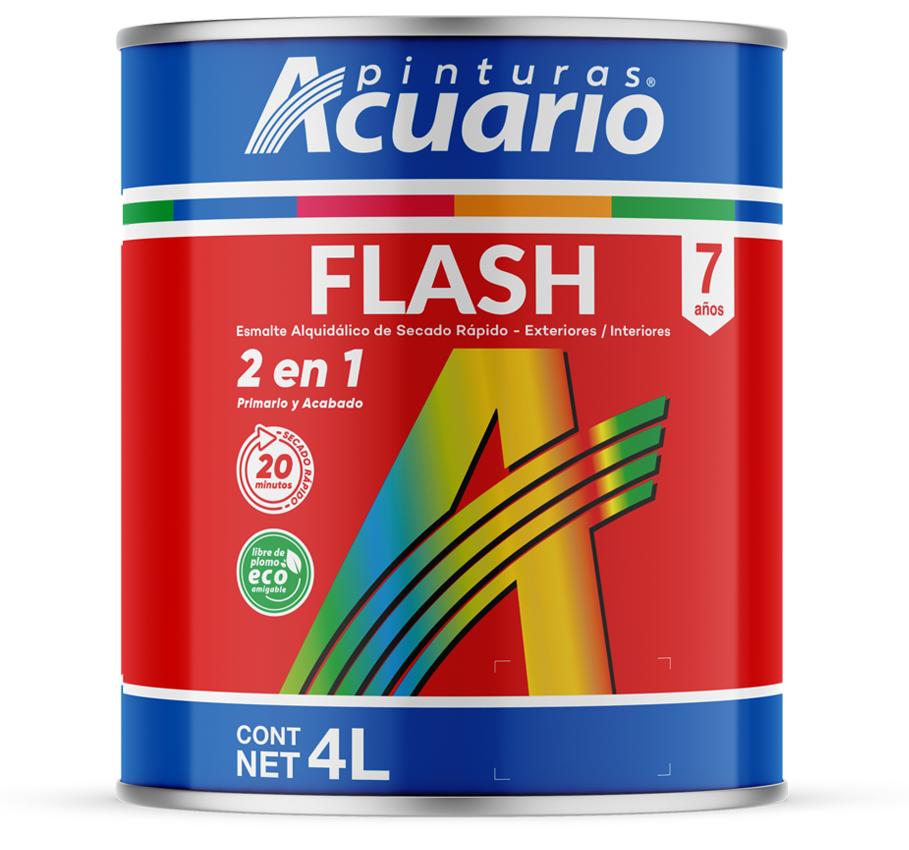 Pintura Flash Color Blanco Acuario 4 Lt Ea40040