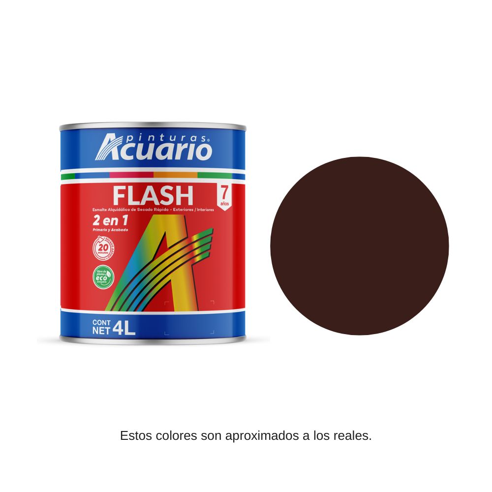 Pintura Flash Color Chocolate Acuario 4 Lt Ea43940