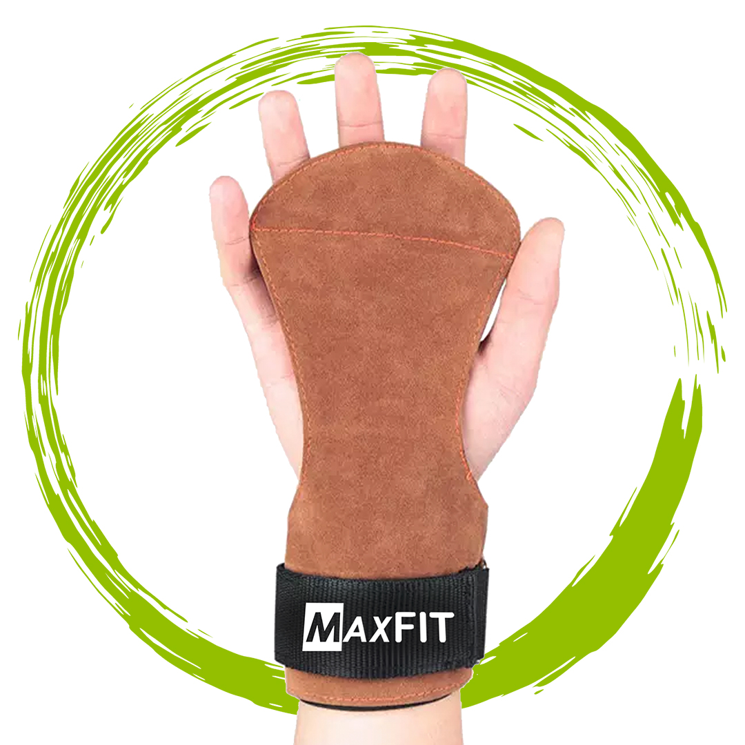 Callera De Piel Crossfit Gym Muñequera Guante Deportivo Grip