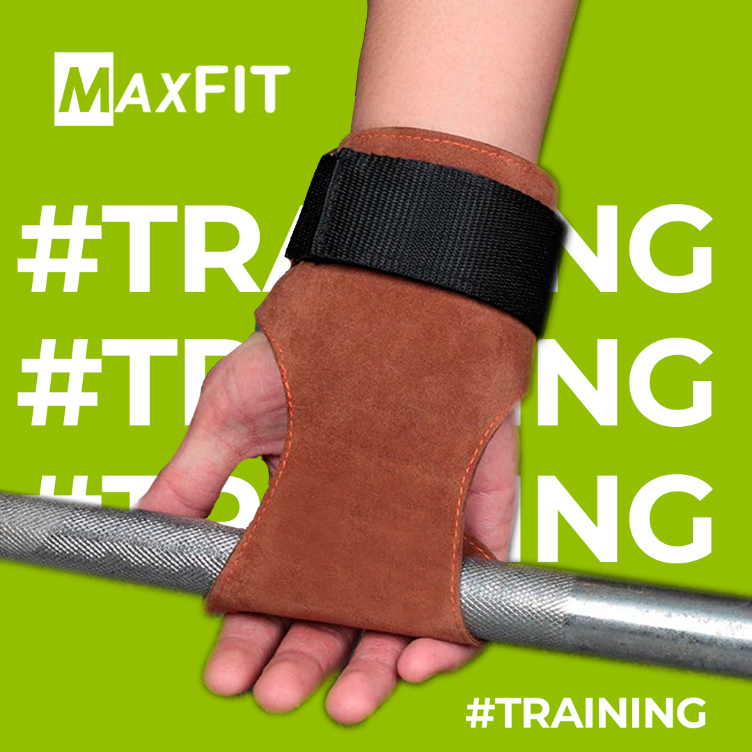 Callera De Piel Crossfit Gym Muñequera Guante Deportivo Grip