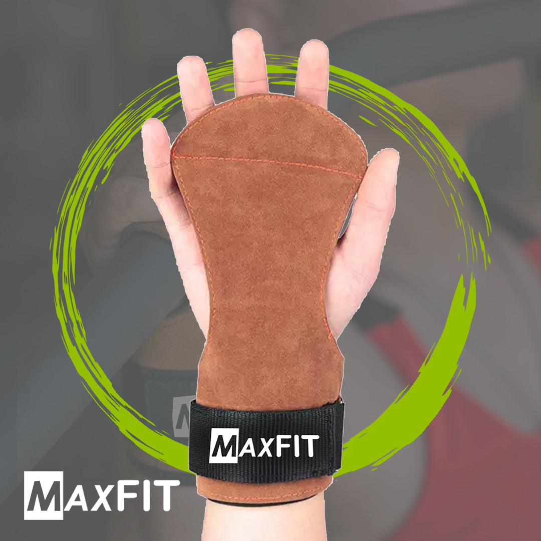 Callera De Piel Crossfit Gym Muñequera Guante Deportivo Grip
