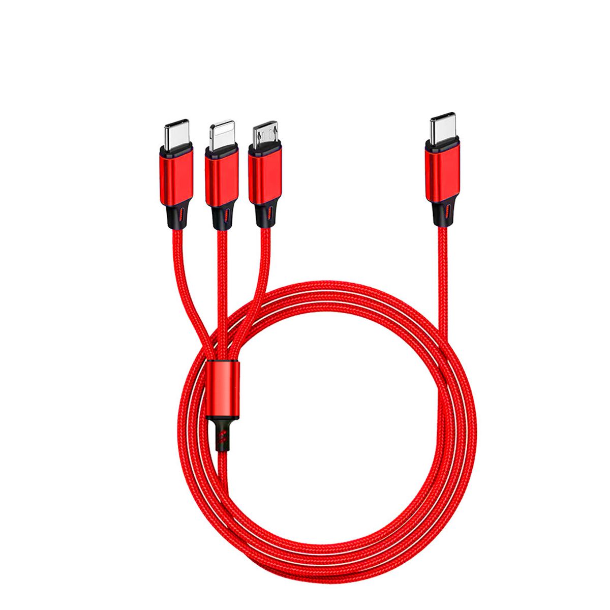 Cable DP Carga Rápida Tipo C a Lightning Tipo C Micro V8 WI165
