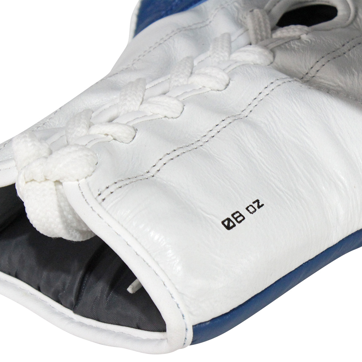 Guantes de Piel para peleas profesionales Fire Sports de agujeta Azul