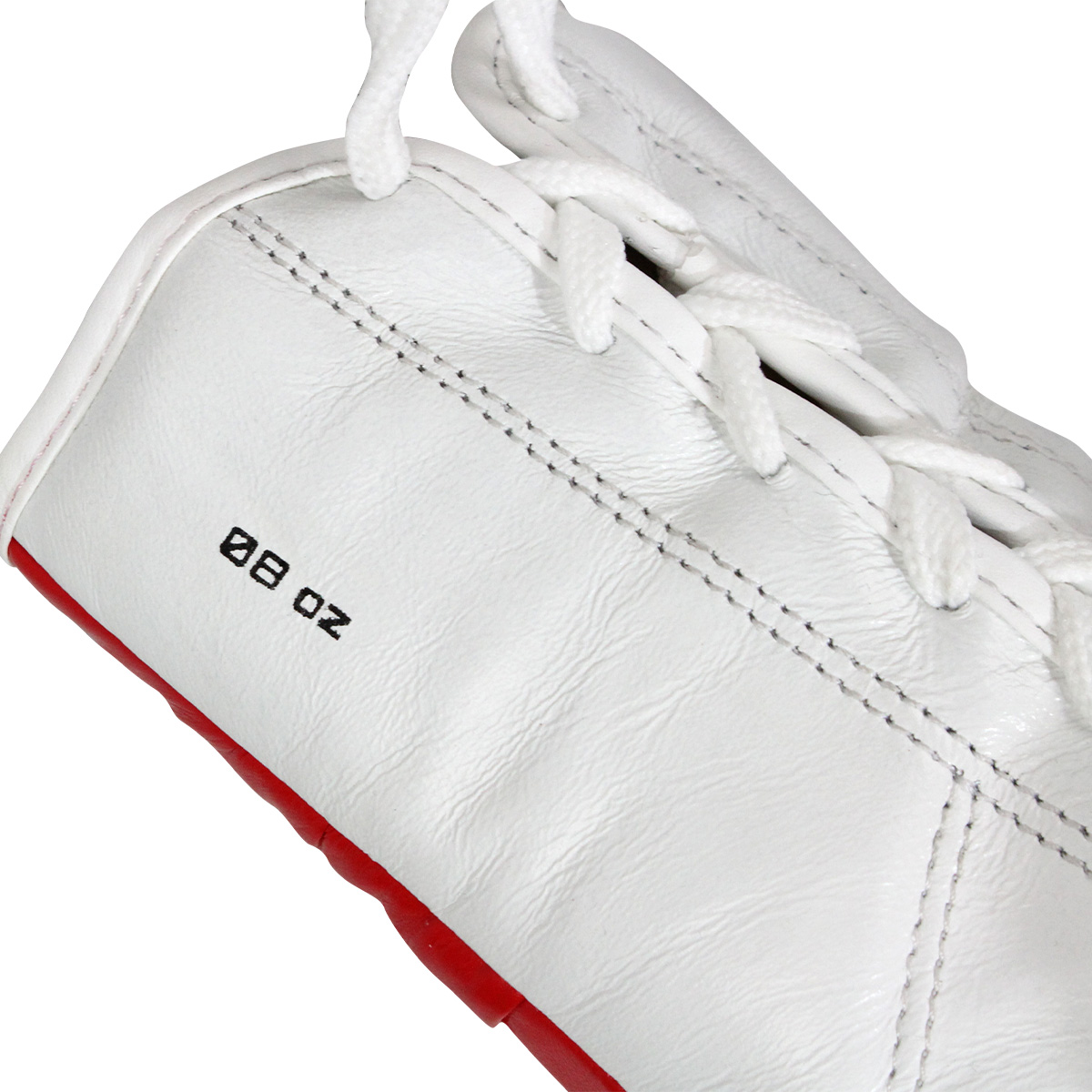 Guantes de Piel para peleas profesionales Fire Sports de agujeta Rojo