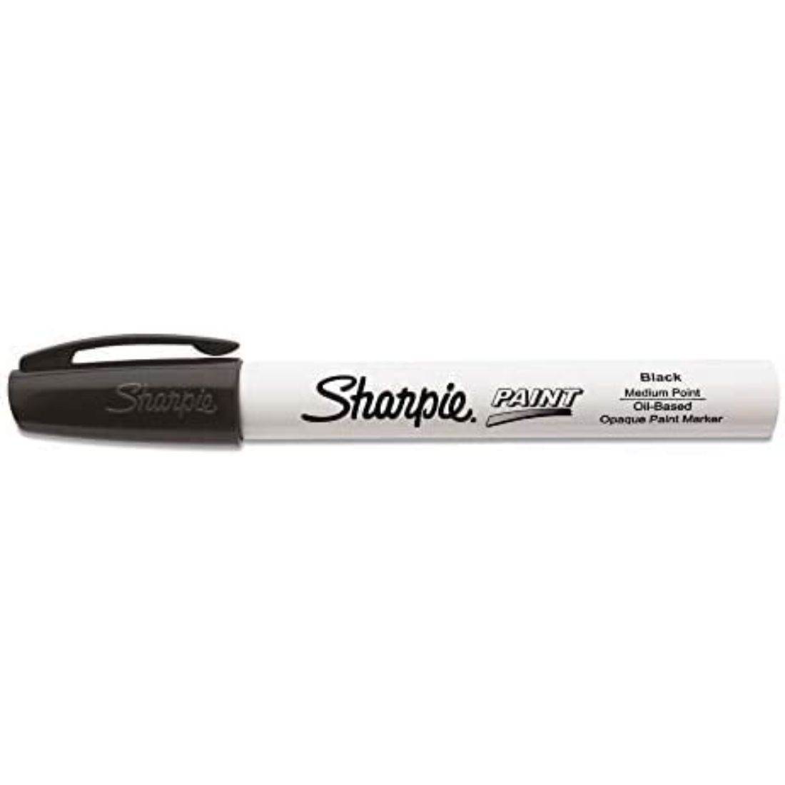Sharpie Marcador de pintura a base de aceite, punta media, tinta negra