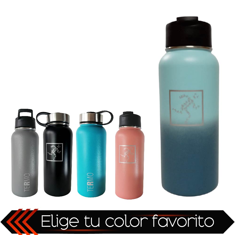 Termo para café de Acero Inoxidable con Aislamiento 32 Oz 947 ml Térmico con  3 Tapas