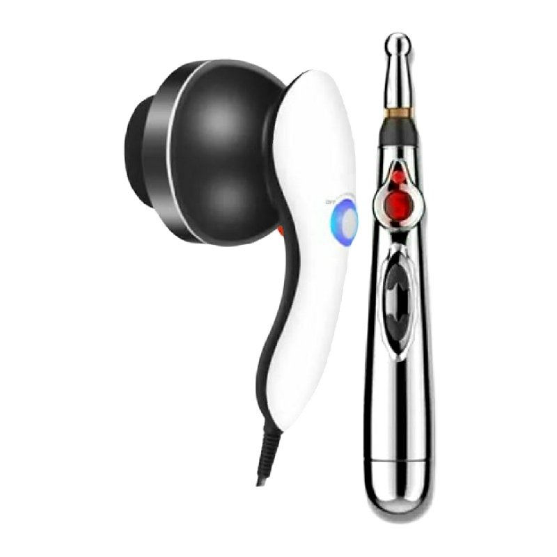 Paquete Maxtop Multifuncional Masajeador Y Pluma Acupuntura 