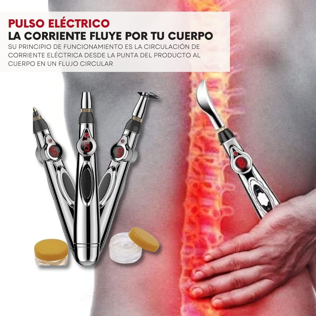 Paquete Maxtop Multifuncional Masajeador Y Pluma Acupuntura 