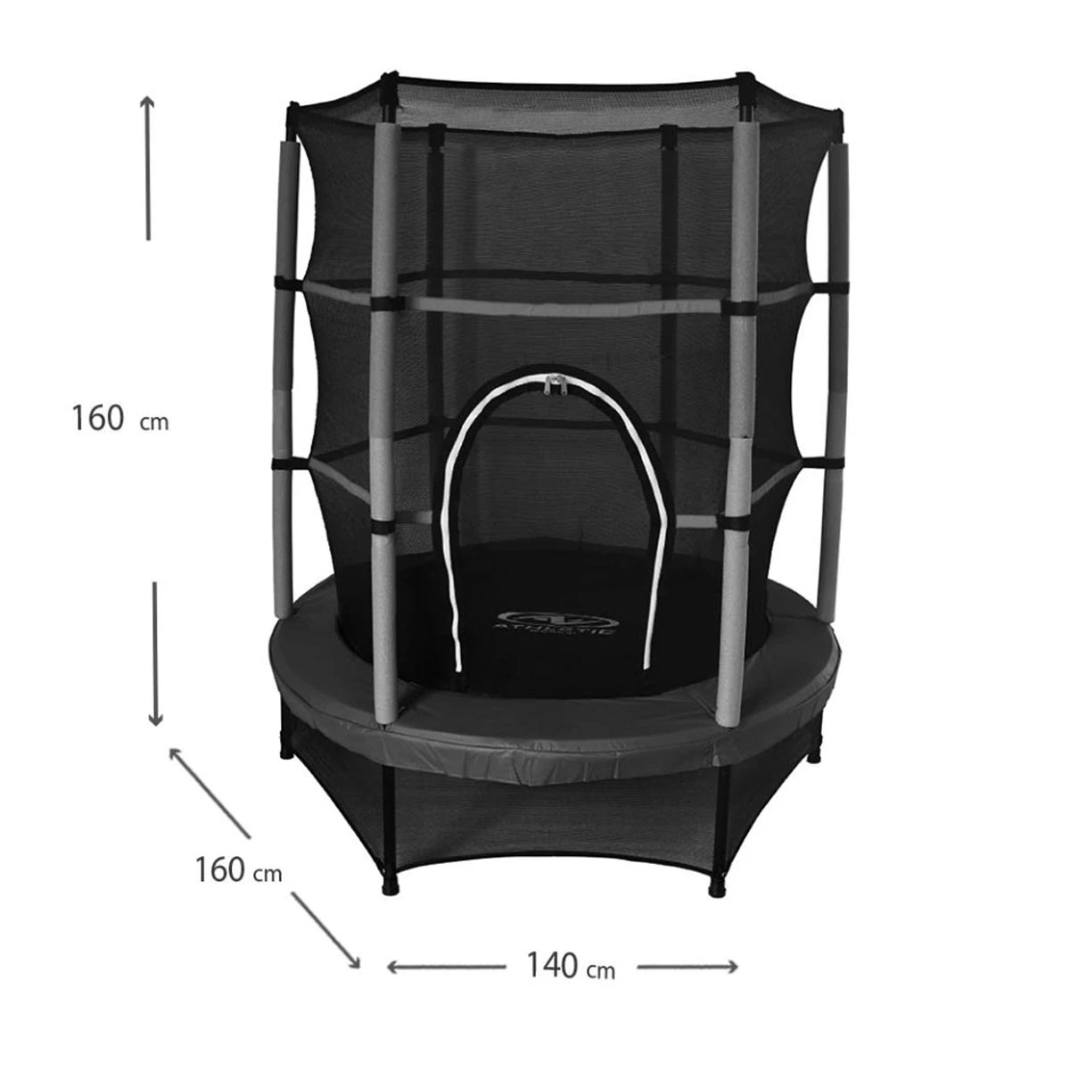 Trampolín Athletic Works 4.5 Pies con Malla de Seguridad 1.4 mtrs