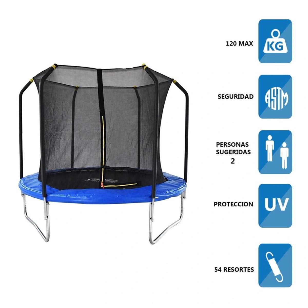 Trampolin Athletic Works 10 Pies con Malla de Seguridad 3 mts