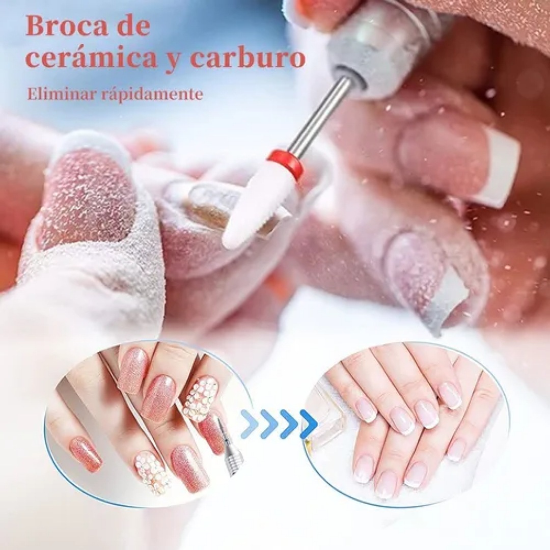 30 Pcs Cerámica Esmeril Juego Uñas Molienda Brocas.