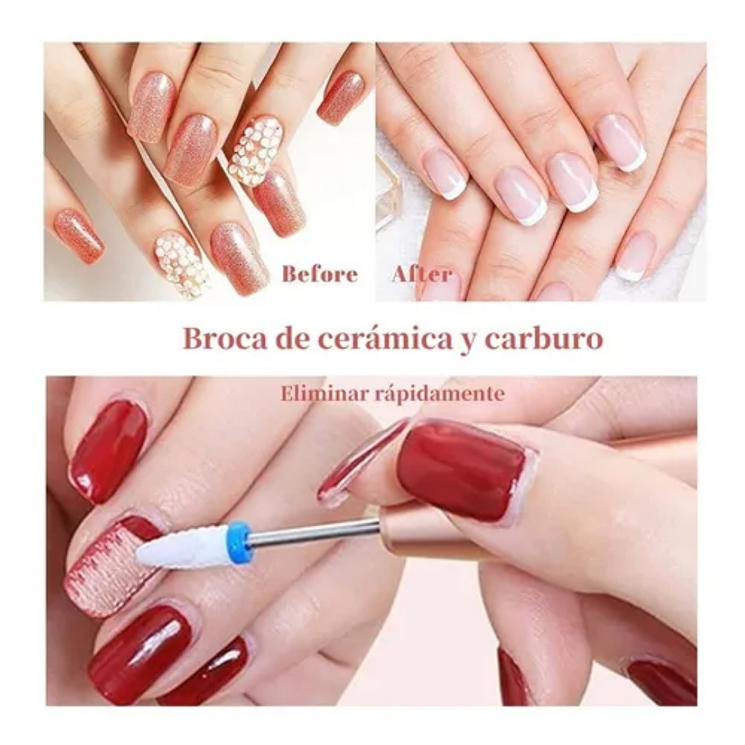 30 Pcs Cerámica Esmeril Juego Uñas Molienda Brocas.