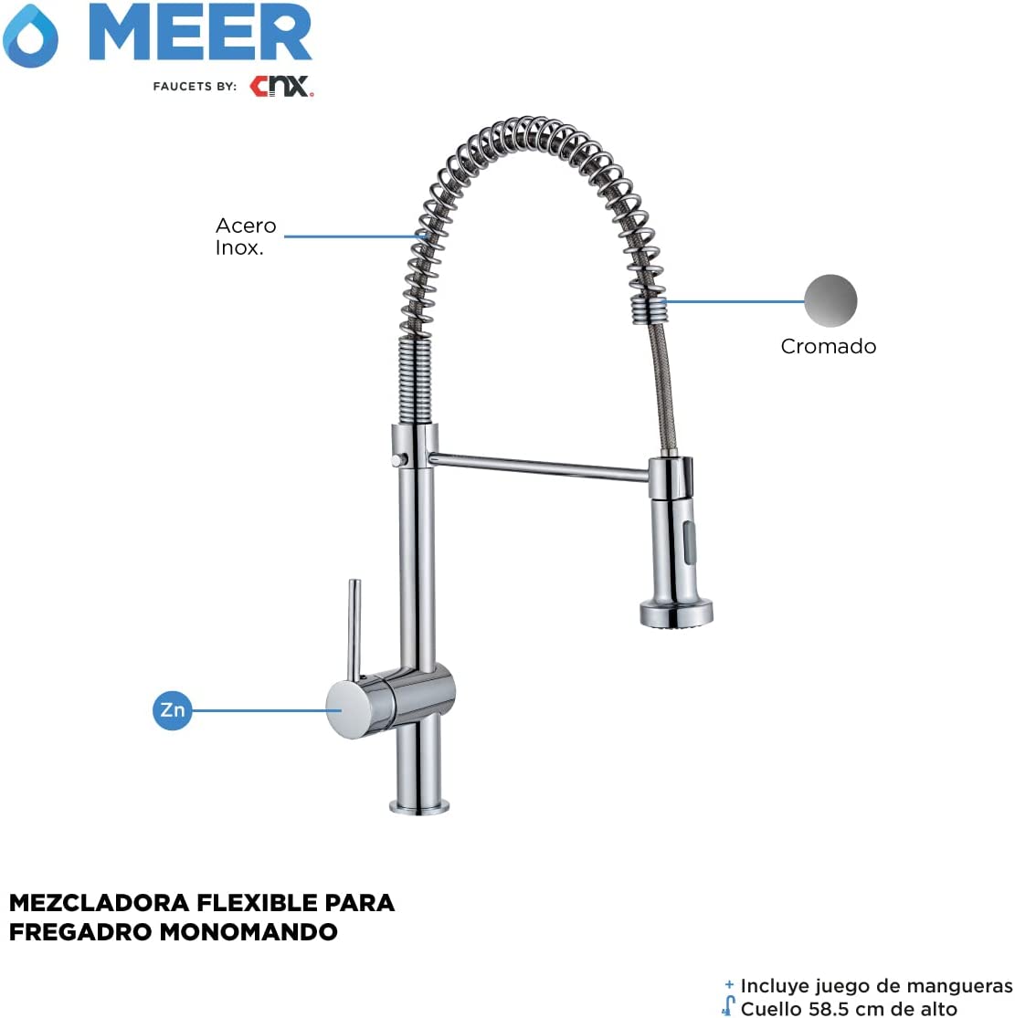 Kit de Tarja Doble de Acero Inoxidable con Mezcladora Monomando y Escurridor de Platos – Ideal para Cocinas Modernas y Espaciosas
