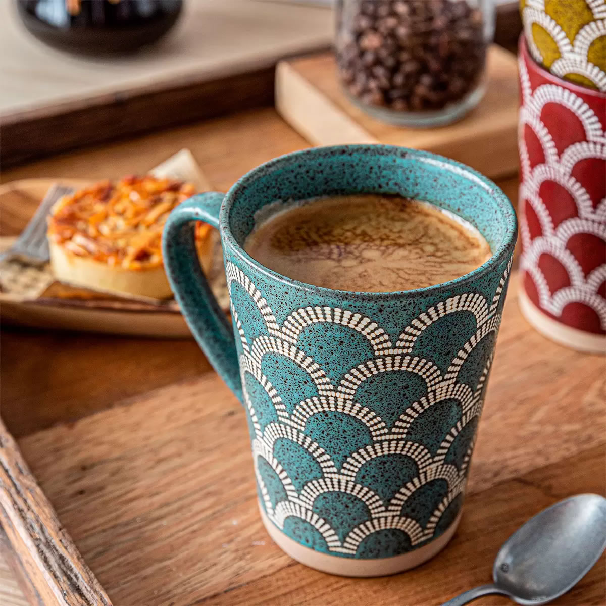 Juego de 6 Tazas de 500 ml Cerámica Over & Back 1060081 CST