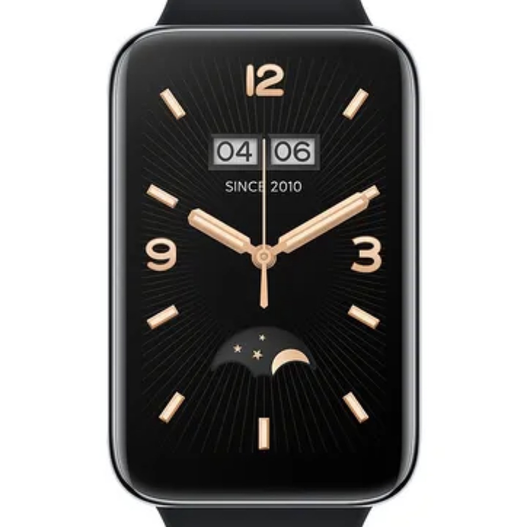 Xiaomi Smart Band 7 pro 1.64" caja negra, malla negra de silicona