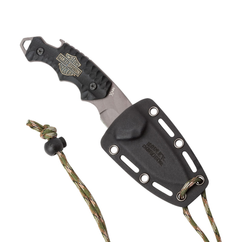 Mini Cuchillo Cuello Tang Destapador Botella Harley Davidson