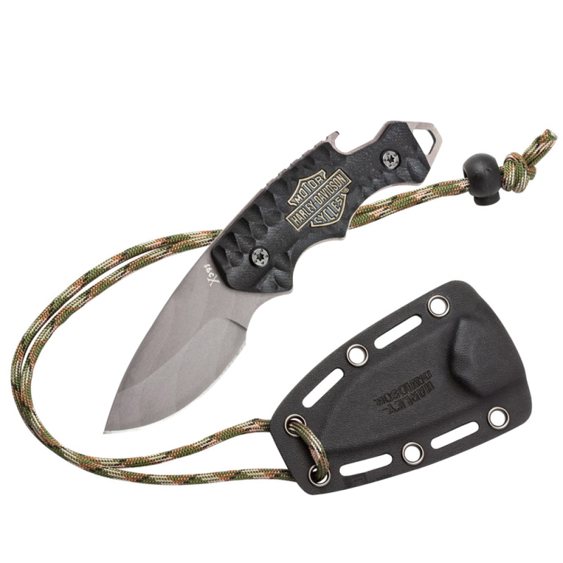 Mini Cuchillo Cuello Tang Destapador Botella Harley Davidson