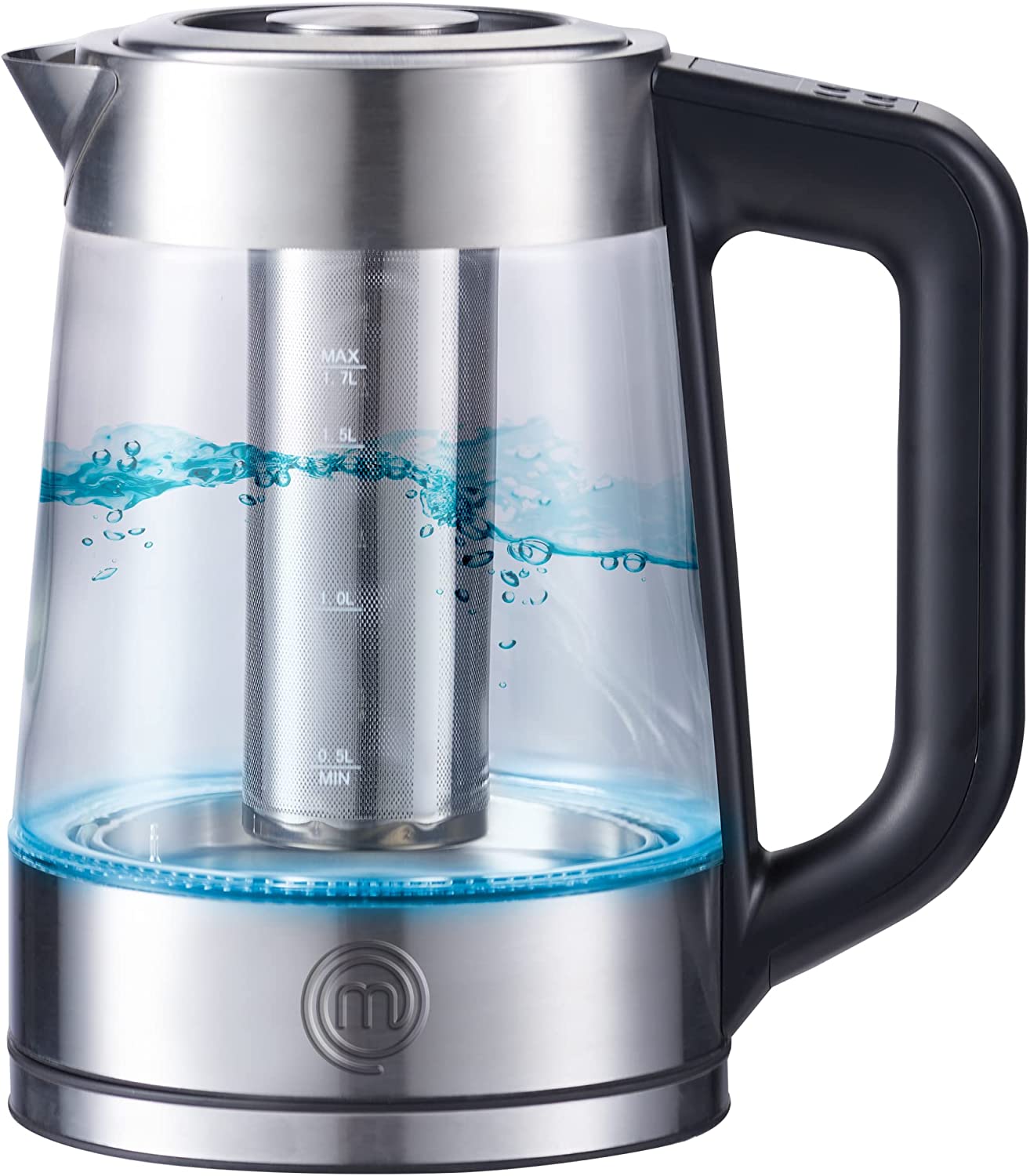 Tetera Eléctrica Masterchef 1.7 Litros Heat-Select Acero MK-K-2SP