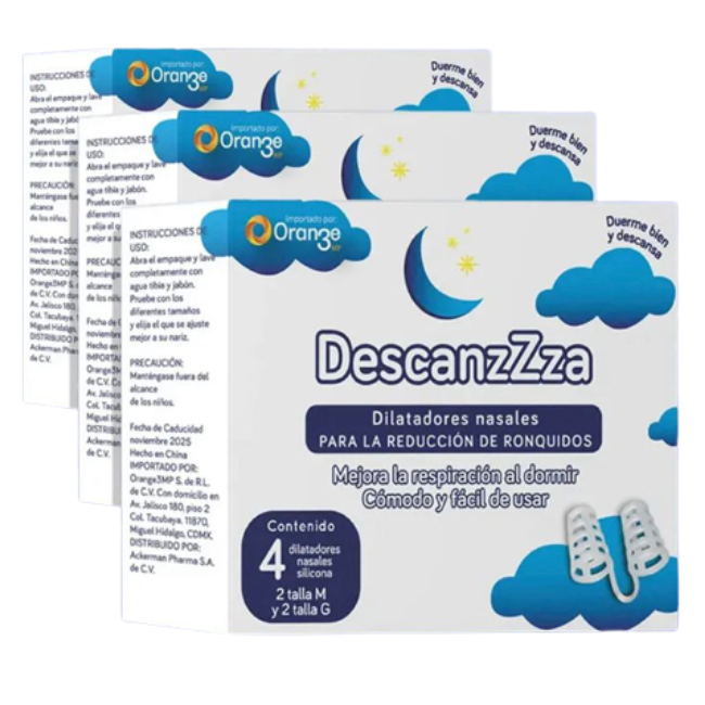 DescanzZza Dispositivo anti ronquido (paquete de 3 cajas individuales).