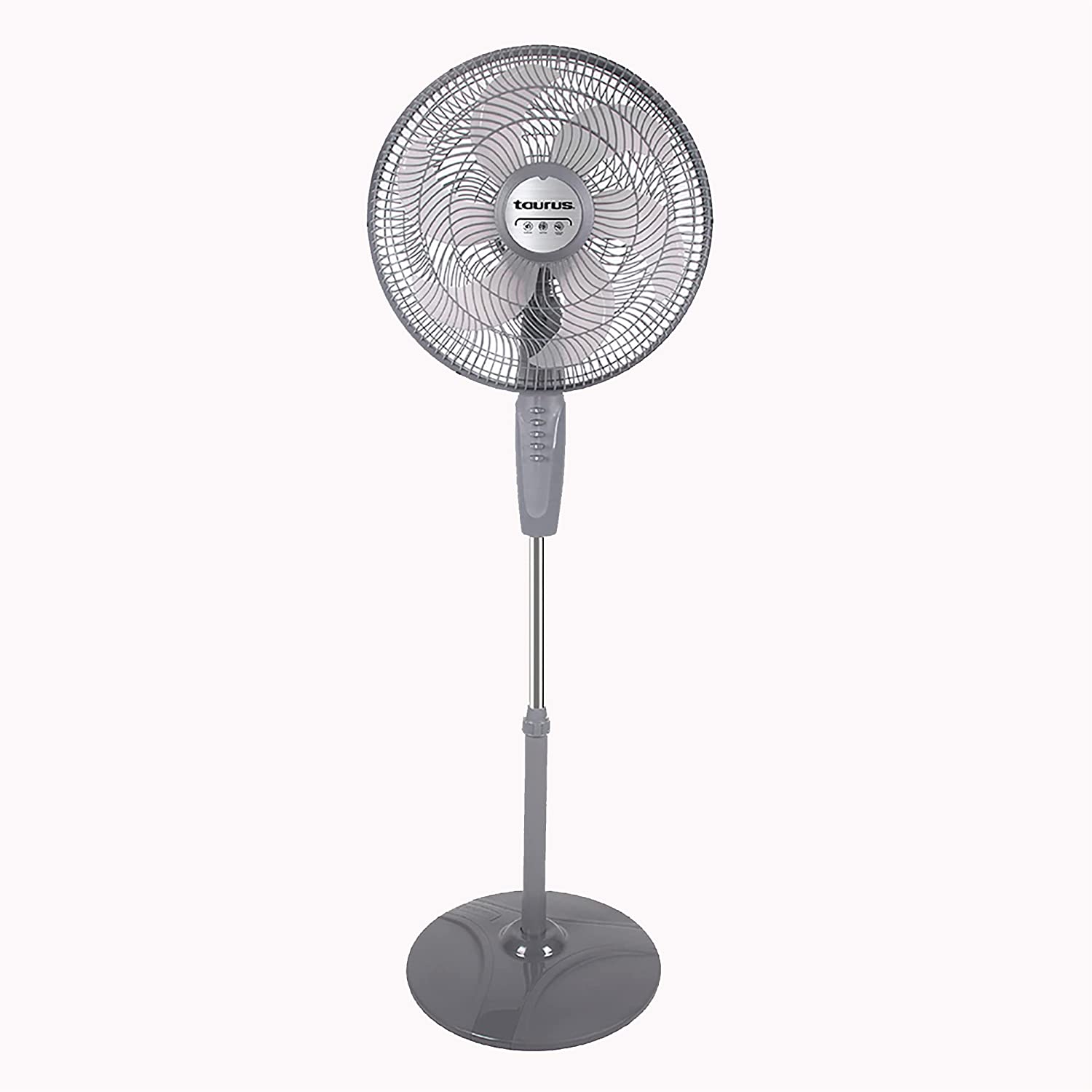 Taurus BOREAL Ventilador de Pedestal, ECOJET, 2 en 1 Pedestal o Pared, 16 Pulgadas, 6 Aspas, Base Redonda, 1.35 m de altura, Amigable con el medio ambiente