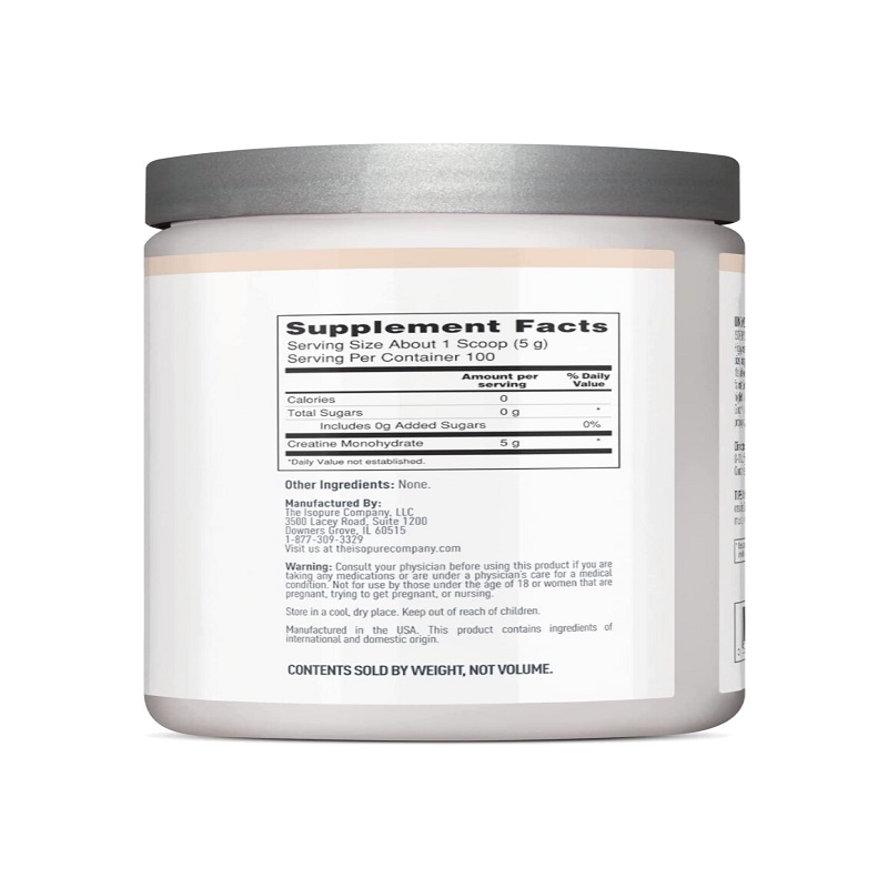 Creatina Monohidratada Isopure 100 Serv