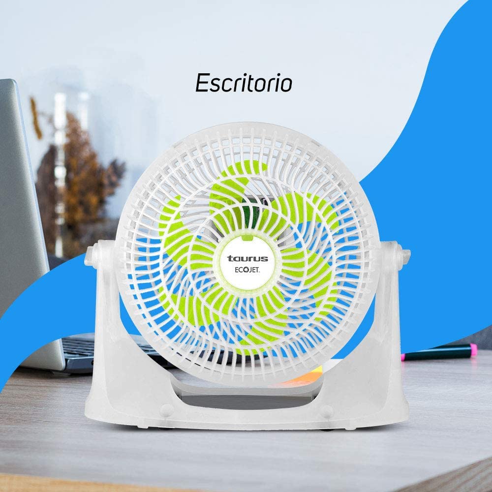 Ventilador de Escritorio Taurus 10 Pulgadas 3 Velocidades TYPHOON-NEON