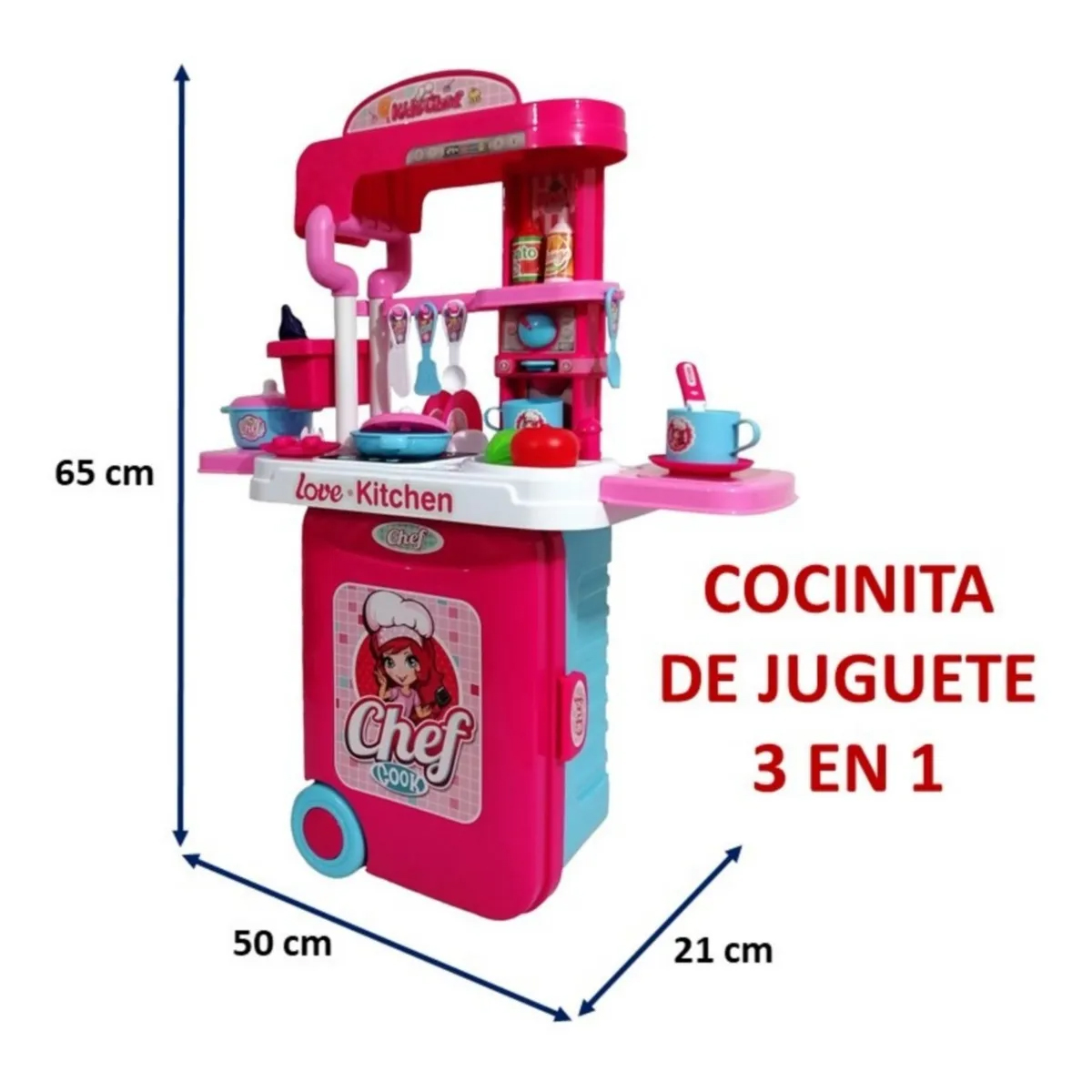 Cocina Cocinita Juguete Luz Sonido Creatividad Infantil Moda