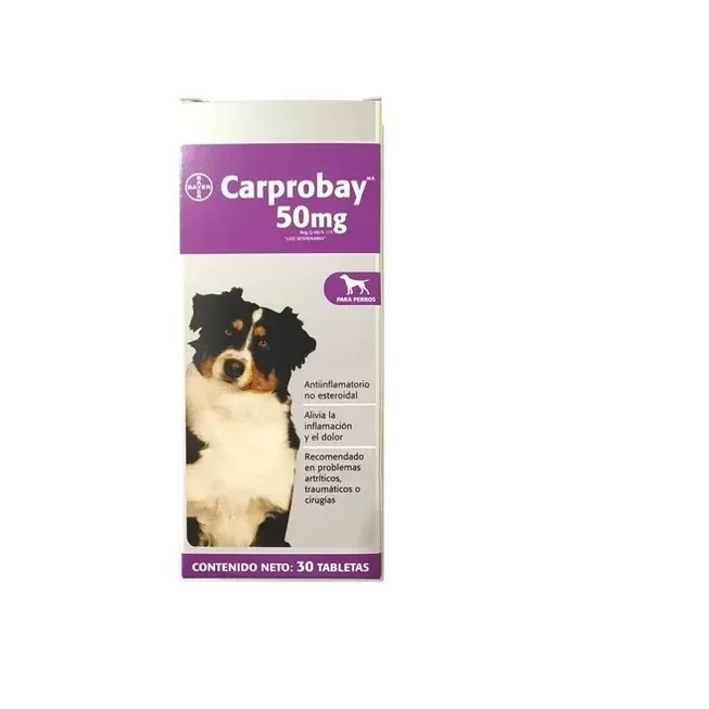 Carprobay 50 Mg Para Perro Carprofeno 30 Tabletas