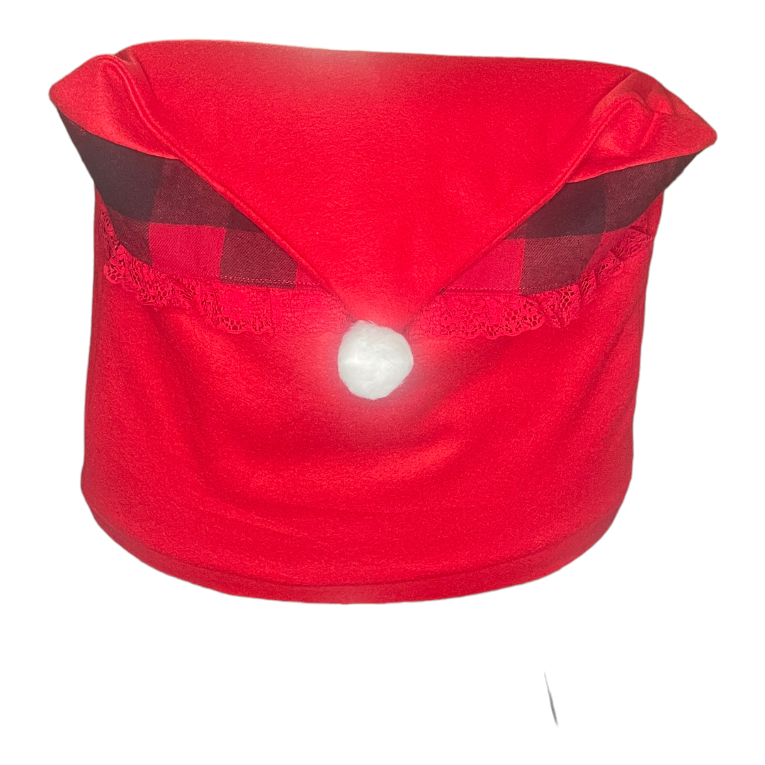 6 Fundas Para Silla Gorro Navideño Santa Claus Cuadrado