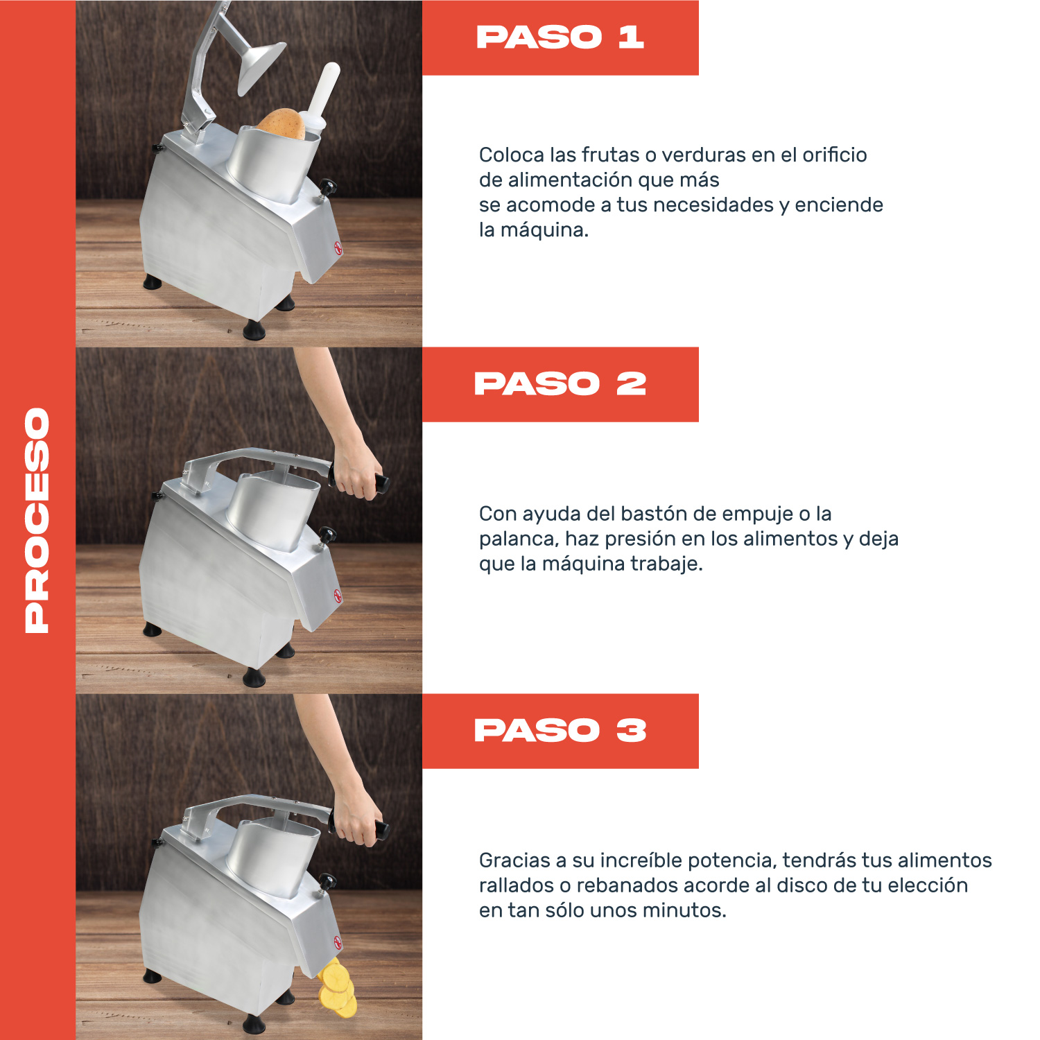Procesador Rebanador De Alimentos Industrial 550w