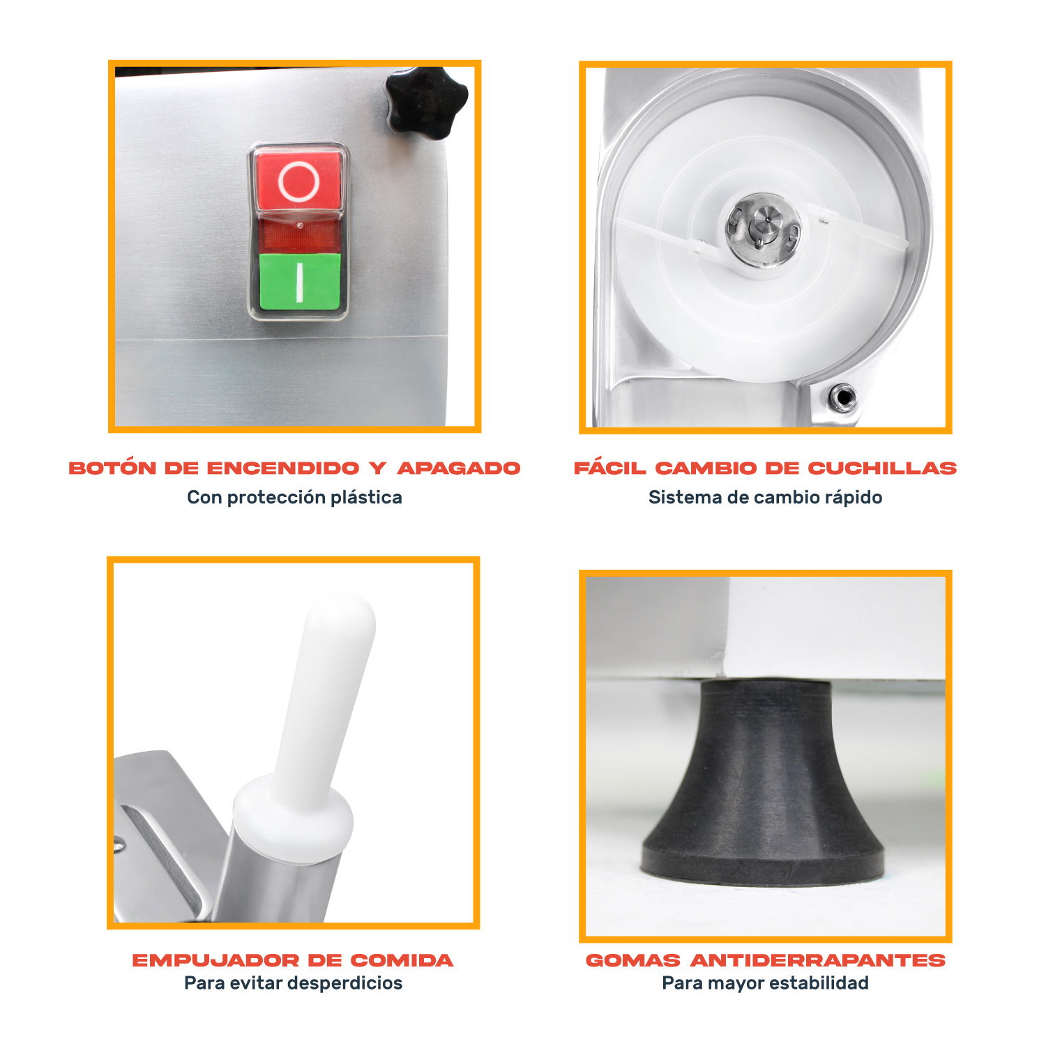 Procesador Rebanador De Alimentos Industrial 550w