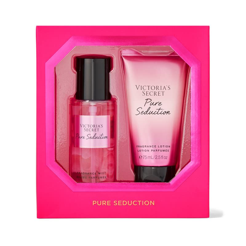 Victorias Secret Pure Seduction Dama Set 2pz Crema y Body Mist 75ml c/u