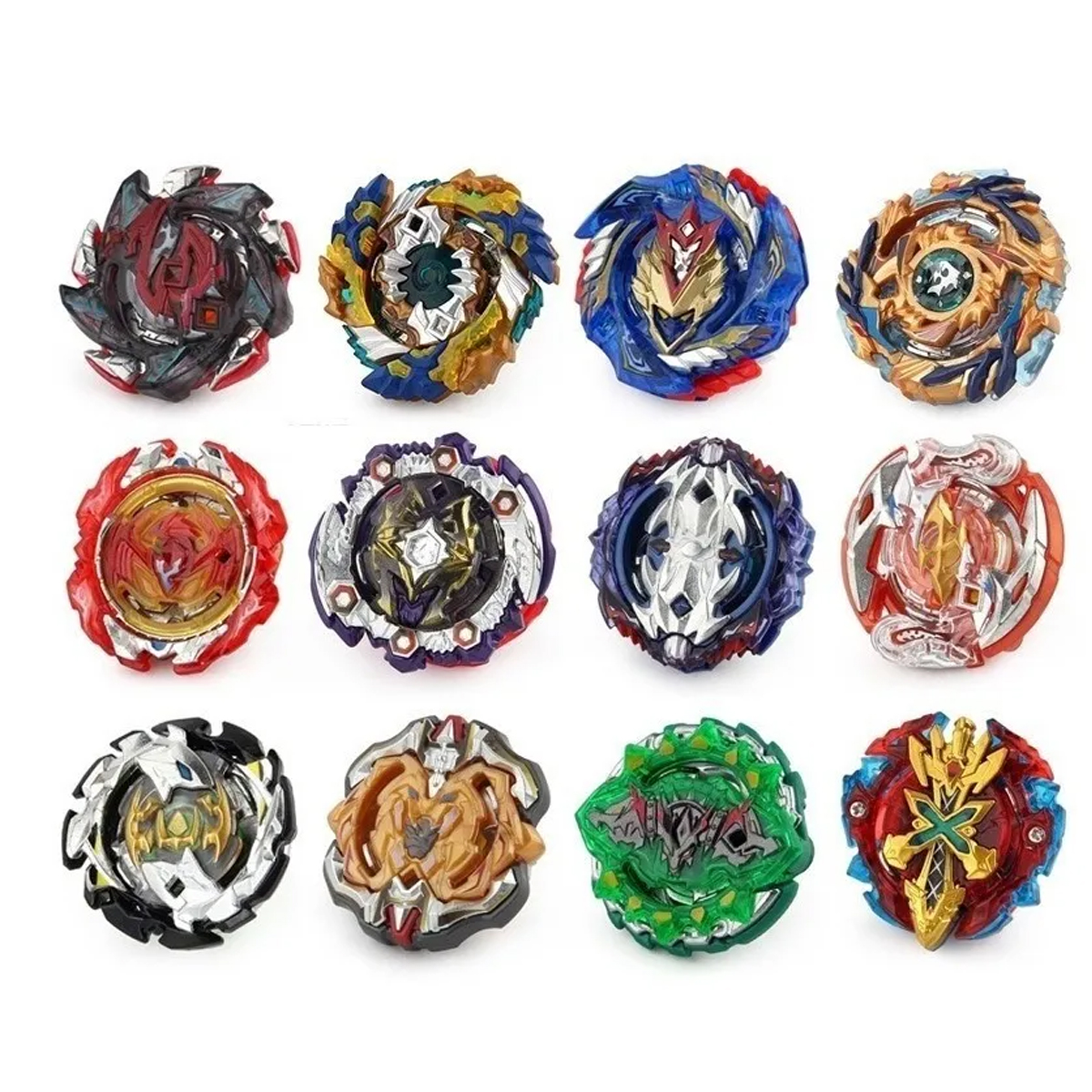 Juego De 12 Piezas Beyblade Burst Set De Juguetes De Batalla