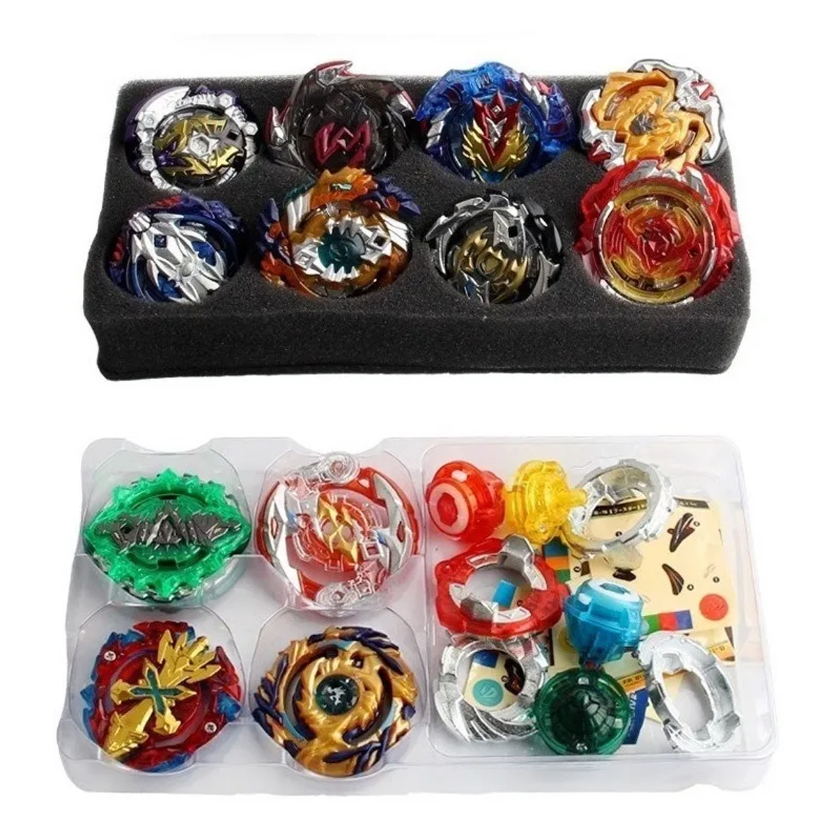 Juego De 12 Piezas Beyblade Burst Set De Juguetes De Batalla