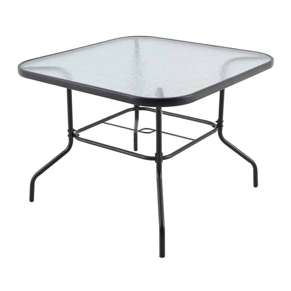 Desayunador Juego de Mesa sillas y Sombrilla Jardín Exterior Juego de 6 Piezas Juego de muebles de exterior sillas para jardín, patio, porche