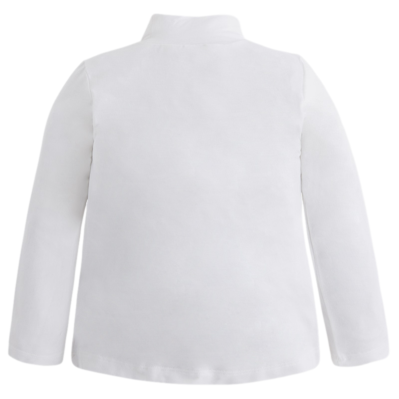 Conjunto camiseta con cuello semicisne y falda corta en tul marca Mayoral para niña
