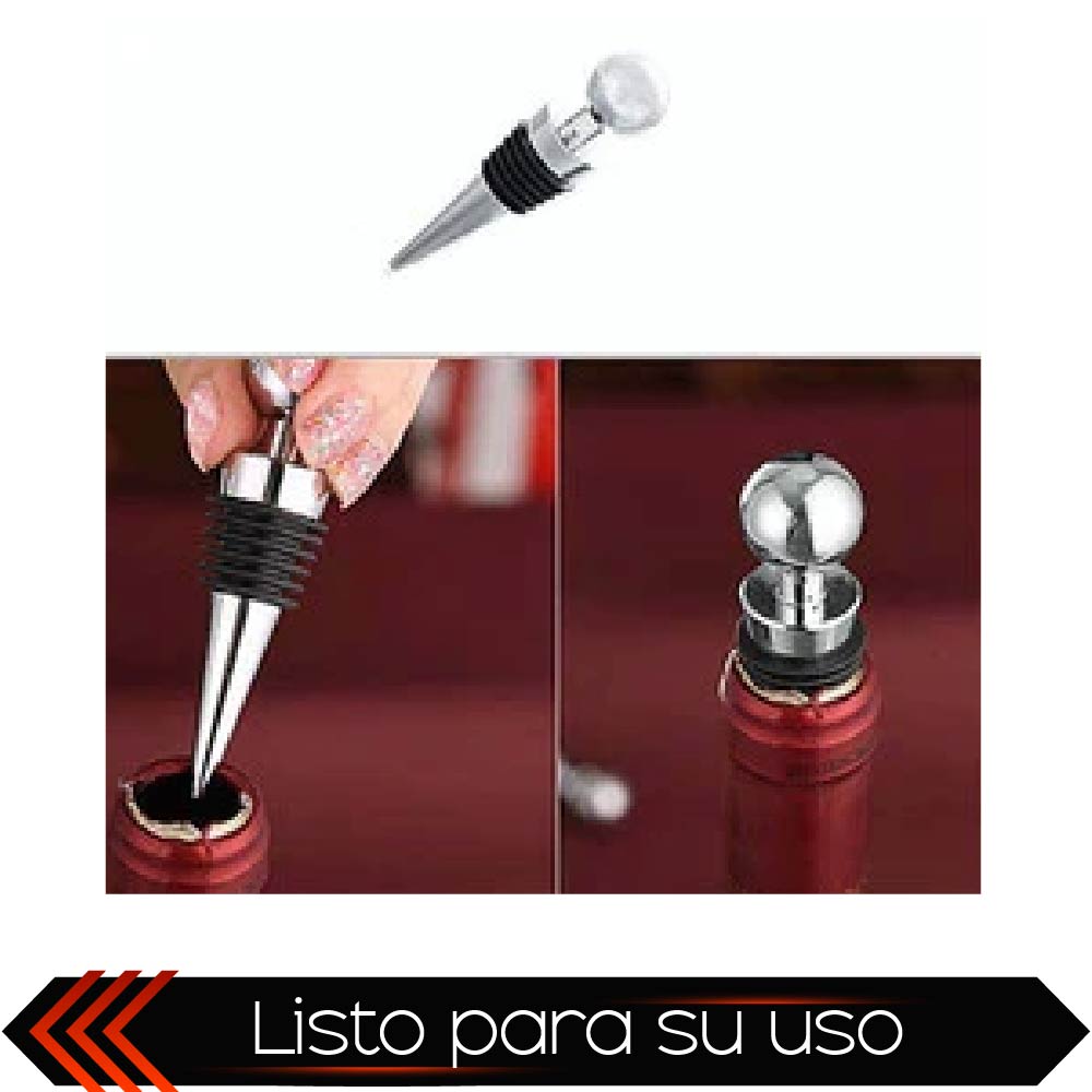 Set de Vino CHIC FANTASY Juego de 2 piezas Accesorios para vino Set de Bar