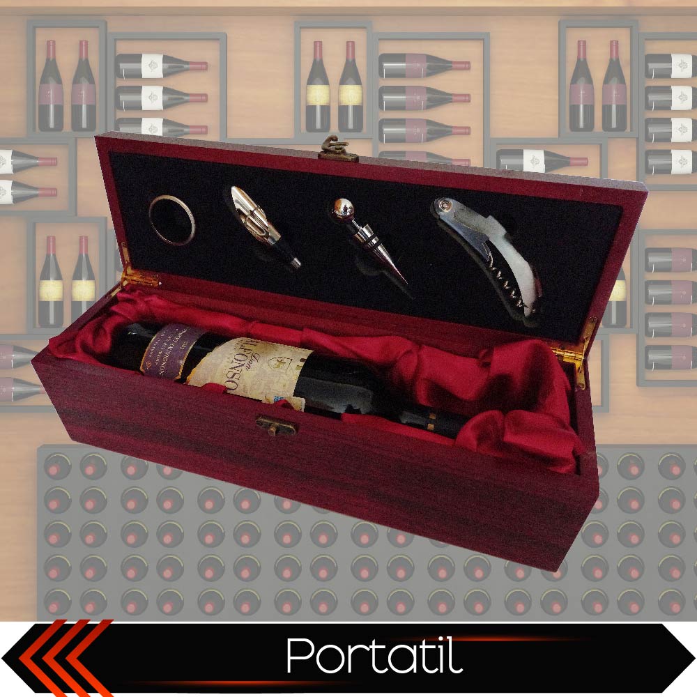 Set de Vino CHIC FANTASY Juego de 4 piezas Accesorios para vino con Caja