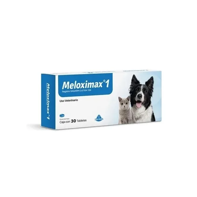 Meloximax 1 Perro Y Gato 1 Tab X 10 Kg. 30 Tabletas