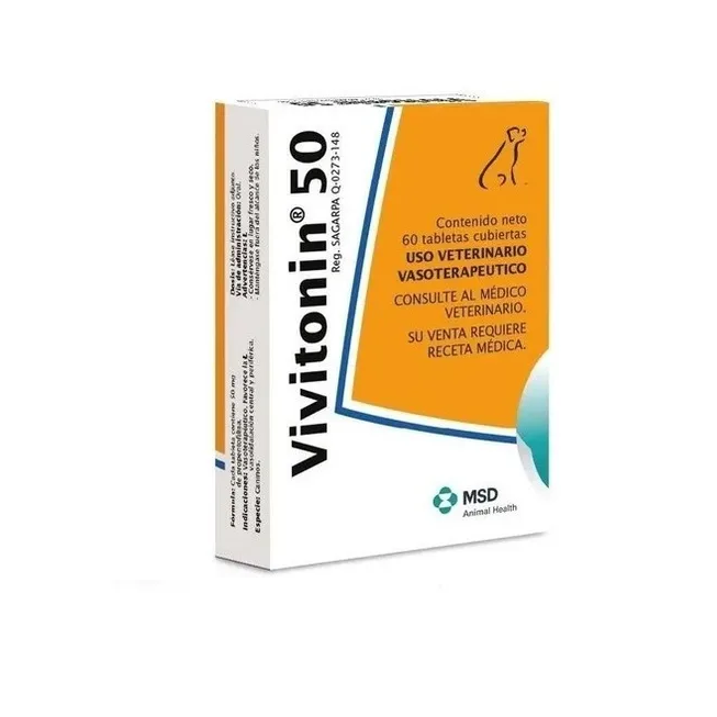 Msd Vivitonin 50 Con 60 Tabletas Cubiertas Hecho En Austria