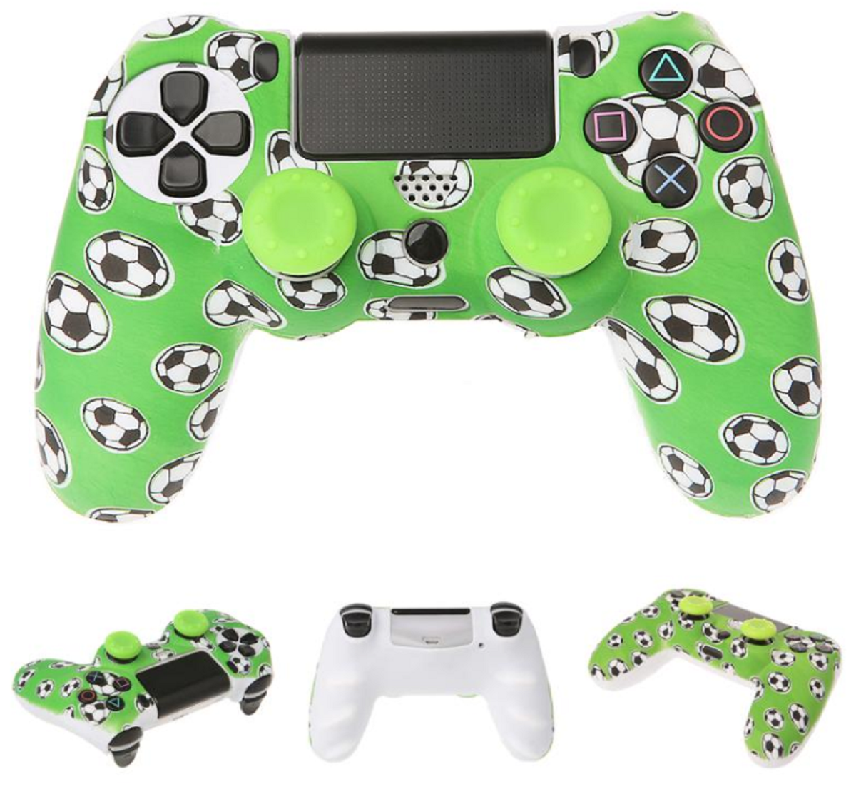 Pack 2 Funda De Silicon Protector Mas Regalo 4 Gomitas De Silicon Para Control Ps4