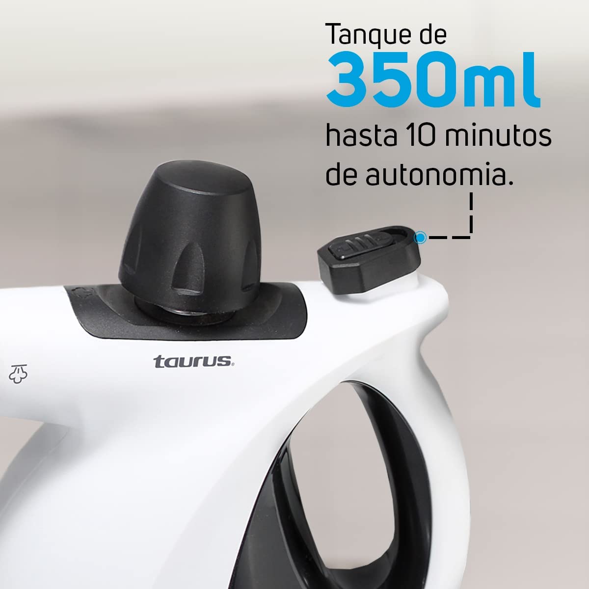 TAURUS MEDUSA CLEAN | Sanitizante a Vapor | Limpiador a Vapor | 3 Bares | Vapor Extra Caliente a Presión para Desinfectar, Desodorizar y Mucho Más | 1150 W | 9 Accesorios