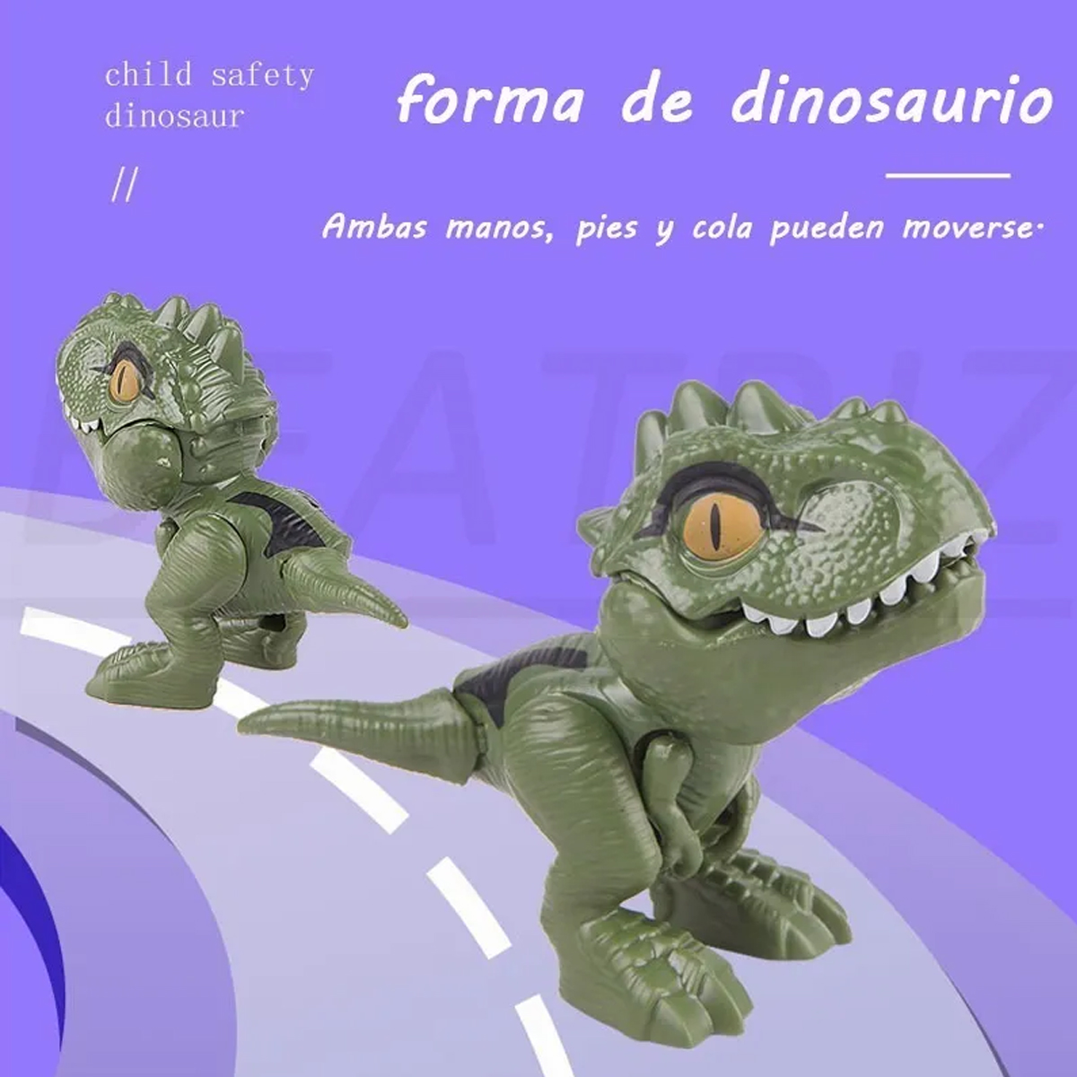 Pack 4 Juguetes Para Niños Jurassic Dinosaurios T-rex