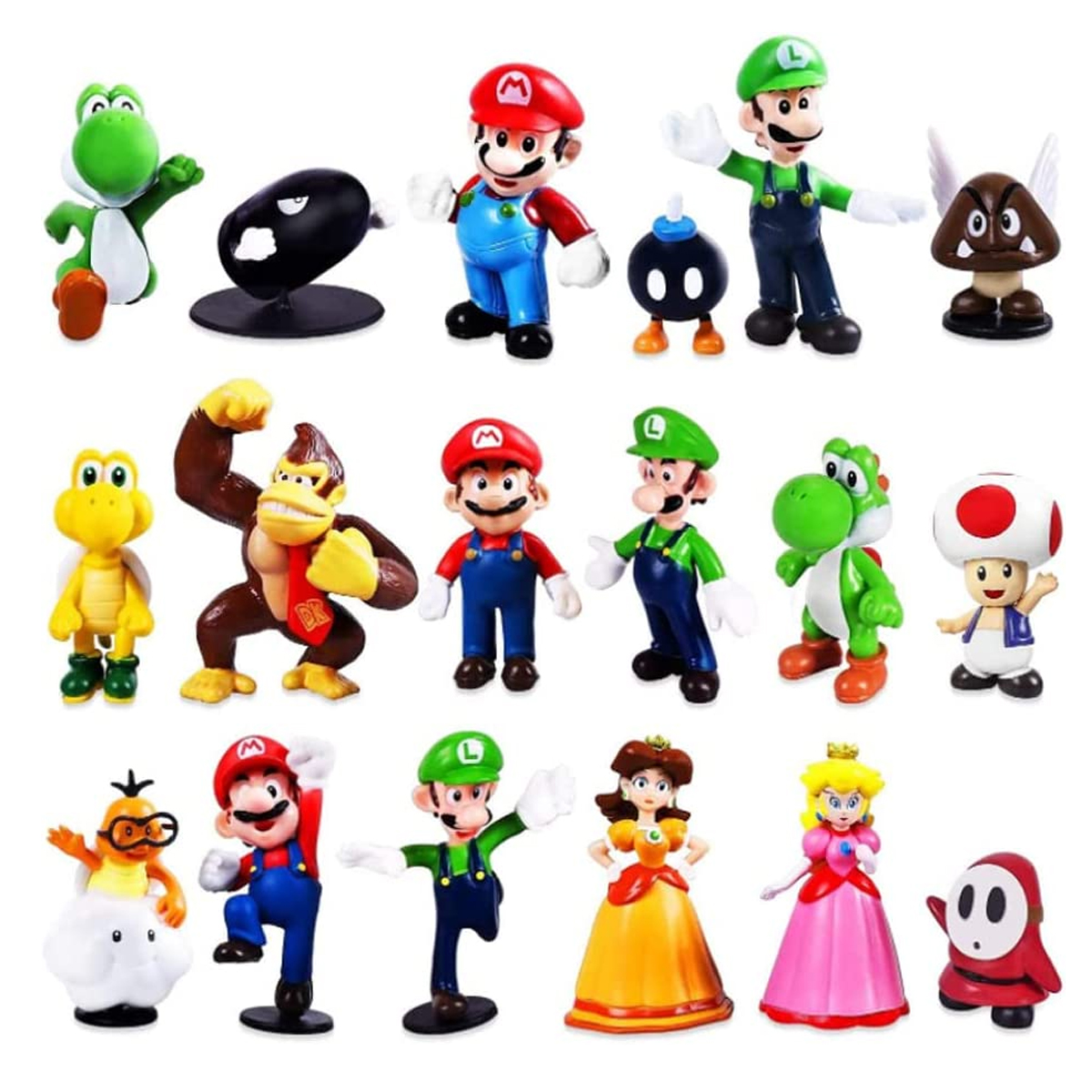 Super Mario Bros, Luigi, Yoshi, 18 Piezas